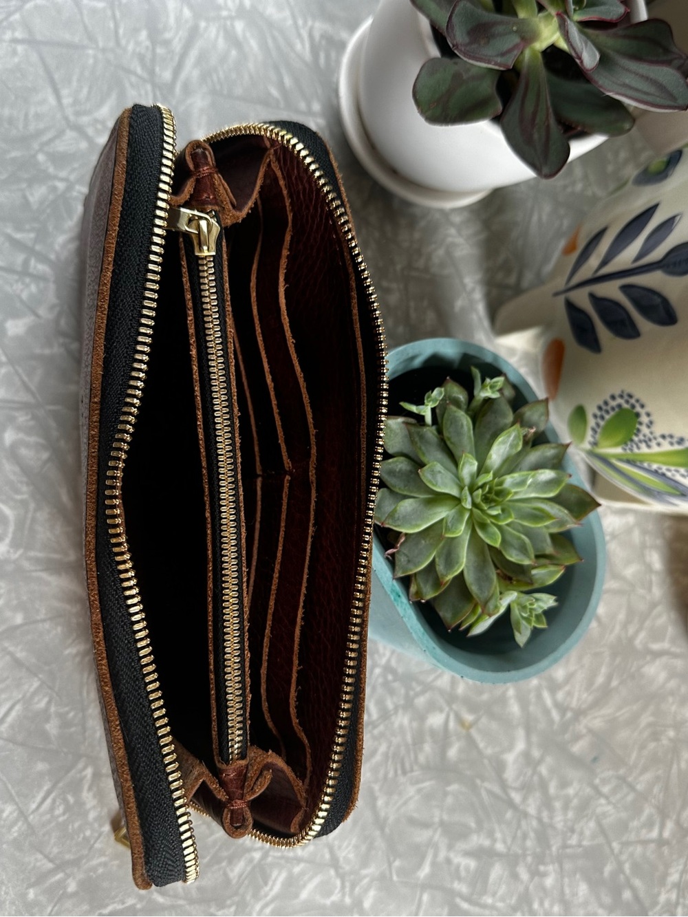 Portland Leather Goods Zip Around Wallet - Picture 3 of 4